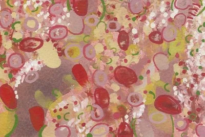 Blurry Rust Leaves (199), gouache, 10 x 15 cm, 2013 
