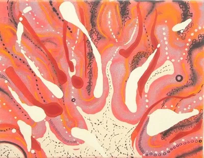 Sensations (2), acrylic on canvas, 34 x 46 cm, 2011