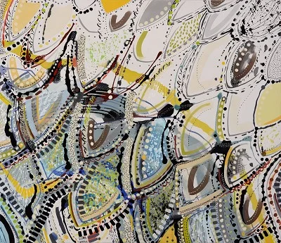 Plumes, acrylic on canvas, 132 x 152 cm, 2009-10