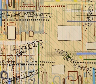 Simple Cells, acrylic on canvas, 121 x 137 cm, 2010