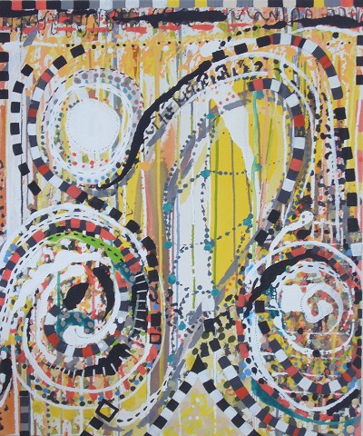 Spirals, acrylic on canvas, 76 x 61 cm, 2009-10