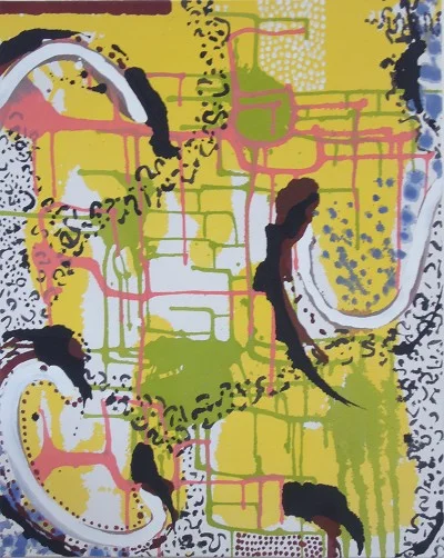 Cells, acrylic on canvas, 76 x 61 cm, 2009-10 