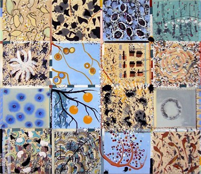 Glimpses, acrylic on canvas, 132 x 152 cm, 2008