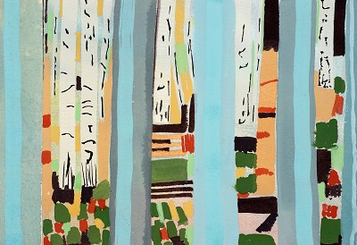 01 10-16, birches, 18 x 26 cms, Chloe Fremantle.jpg
