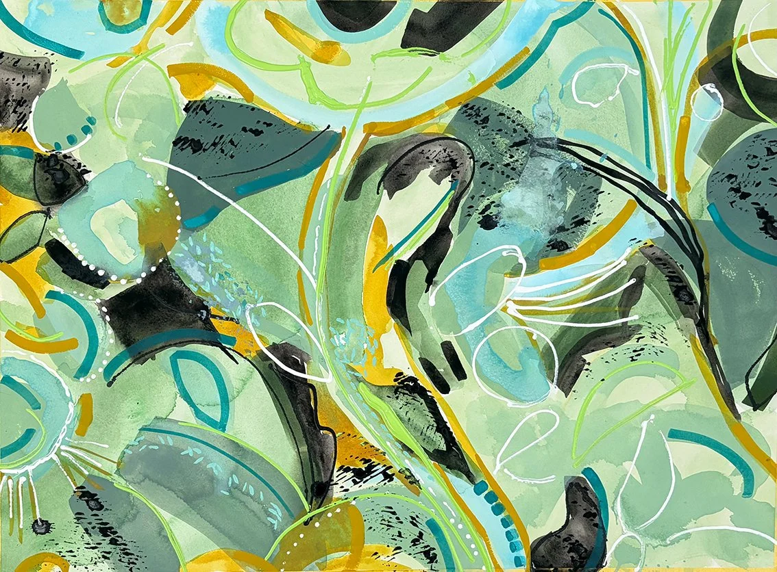 From within to beyond, deep inside (hellebore), gouache &amp; acrylic , 50.5 x 70 cm, 29.26