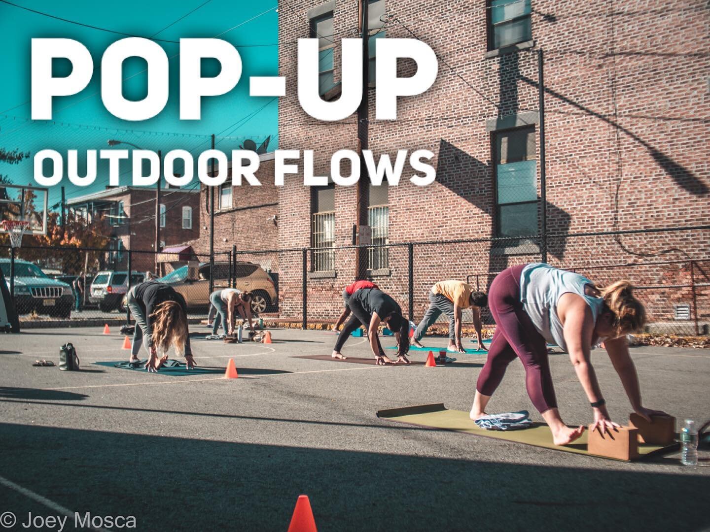 Alright, y’all. We are doing this! ? . Pop-Up Outdoor Flows! This Saturday & Sunday at 1pm! . The weather will be in the high 50s with real feel in the mid 60s and full sun! We are SO excited! . Sign-up at the link in our profile! . Our outdoor classes are held on the basketball court right next to our studio. You can park in the school lot across the street! . . . PLEASE READ - IMPORTANT DETAILS:?????????????????? 1. Pre-registration is REQUIRED & closes one hour before class starts. Space is limited. 2. Sign-up at that link in our profile. 3. $16/class or use your current in-person class package. 4. Upon arrival, set up your mat behind a cone. Cones will be 6ft apart. 5. Masks are required upon entering & exiting. They are optional during class. 6. Bring your own mat, props, towel & water. There will be no mats available for use. .????????? Questions? DM us or email kristen@theyogaground.com .????????? photo: @joey_mosca . . . #theyogaground #outdooryoga #yoga
