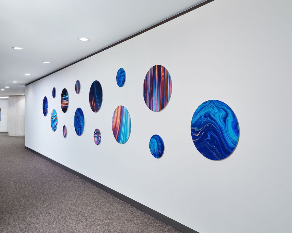 Tri State circle gallery wall