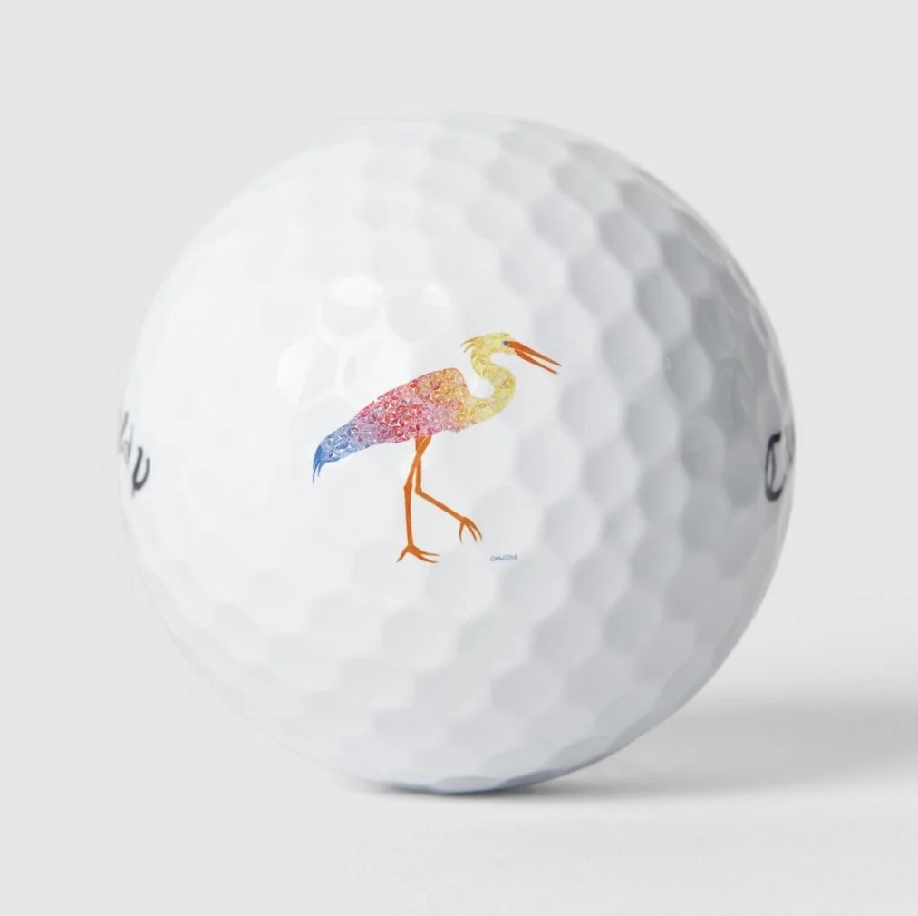 Ellie the Egret Golf Balls