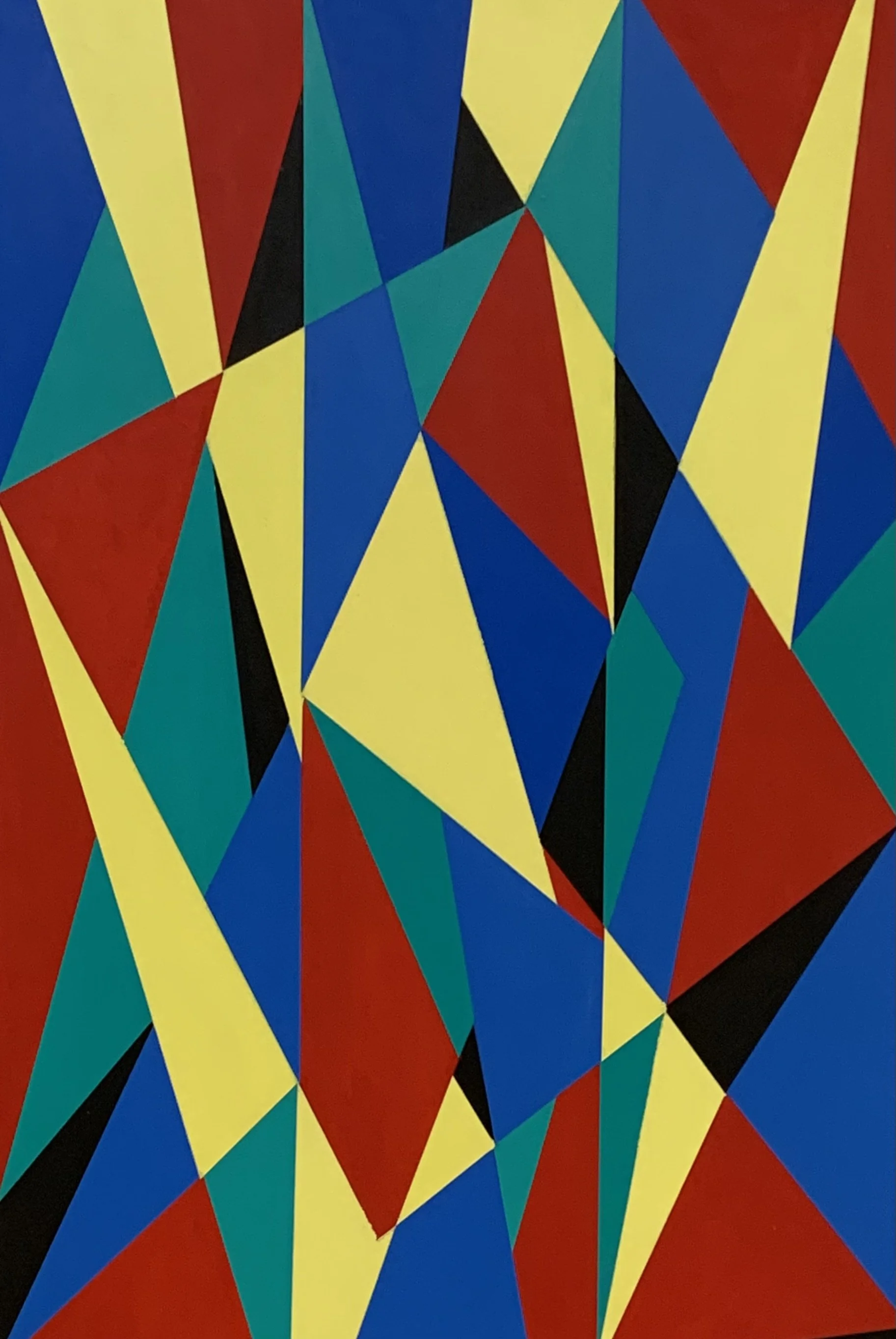  Working All the Angles  Acrylic on Canvas  36 inches by 24 inches  Regina Art Collective = Shifting Perspectives  March, 2026 - July, 2026  Available for Sale 