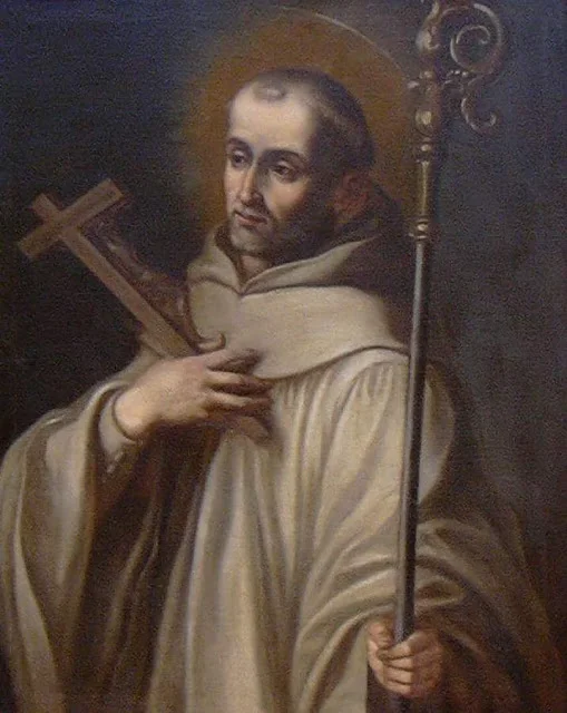 Painting of Saint Bernard of Clairvaux by Vicente Berdusán Osorio.
