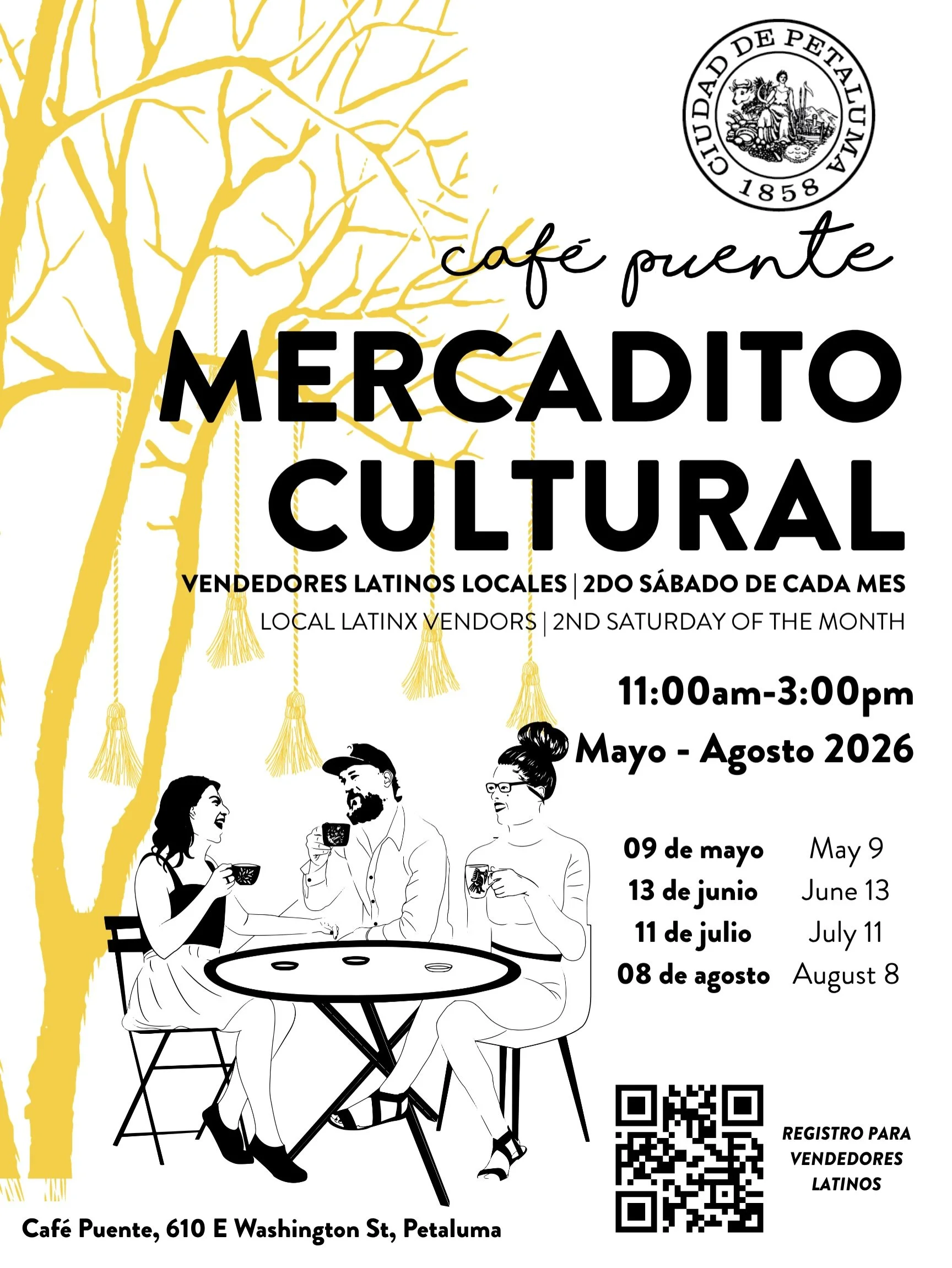 🌿✨ &iexcl;Vuelve el Mercadito Cultural de Caf&eacute; Puente! ✨🌿

Cada mes nos reunimos para celebrar nuestra comunidad, apoyar a los peque&ntilde;os emprendimientos y disfrutar de un espacio lleno de cultura, m&uacute;sica y buenos momentos. 💛

?