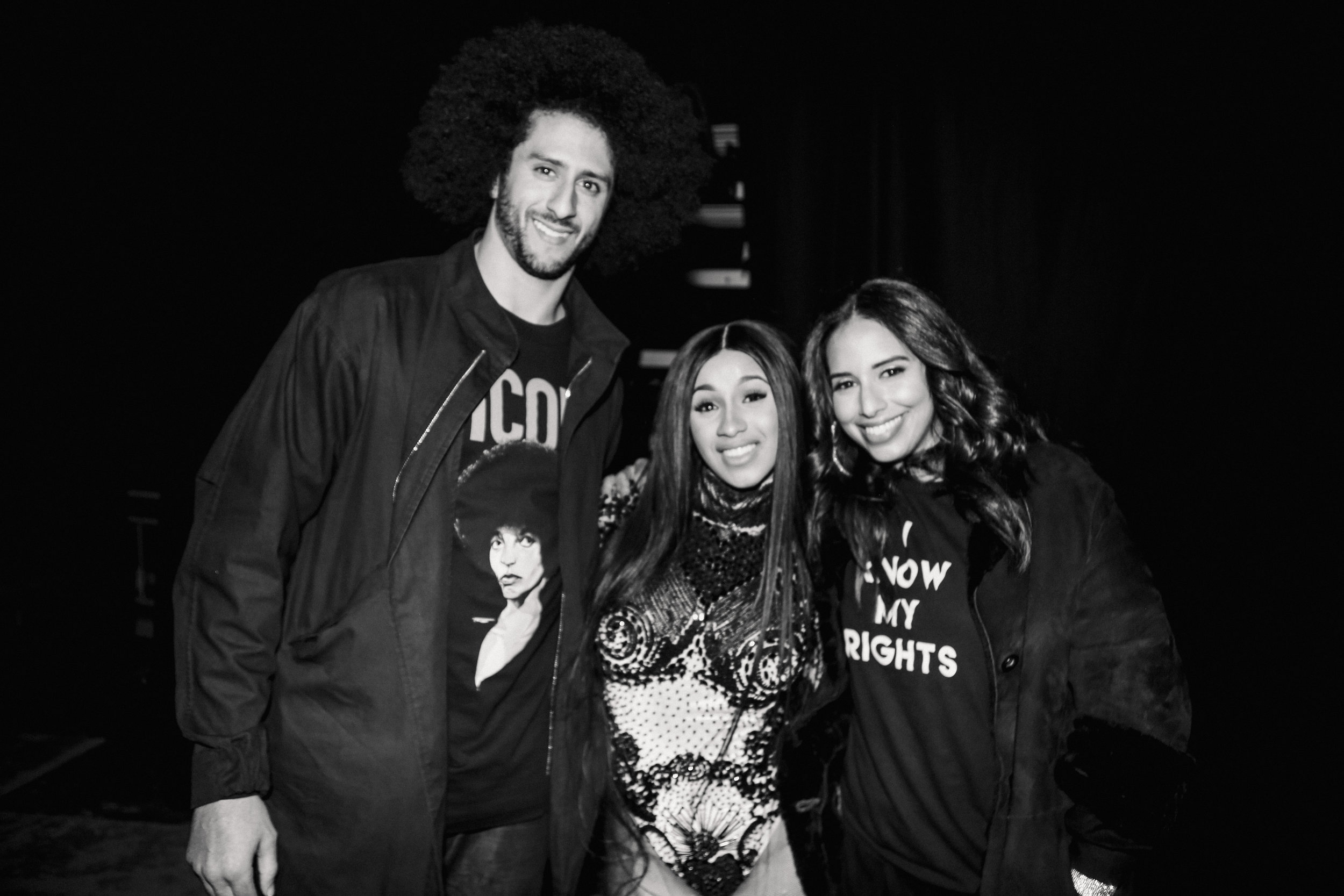 Colin Kaepernick, Cardi B & Nessa. Newark. 2017.