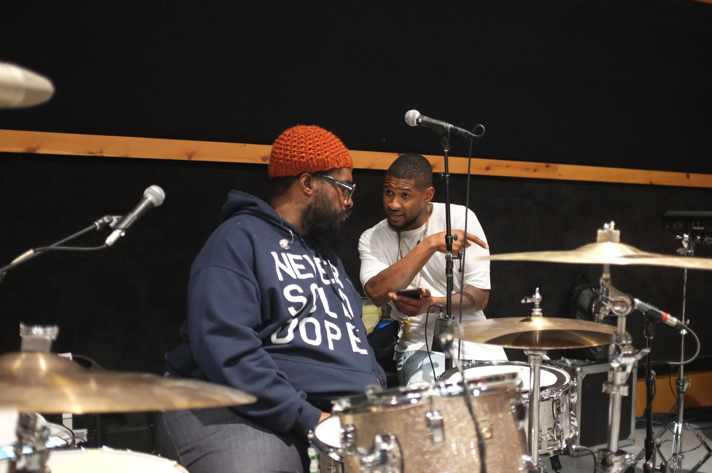 Questlove &amp; Usher. NYC. 2016
