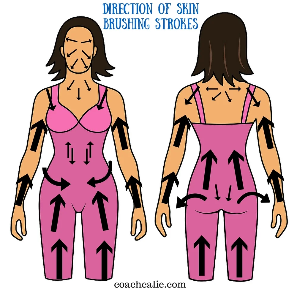 Direction of Skin Brushing Strokes Infographics
