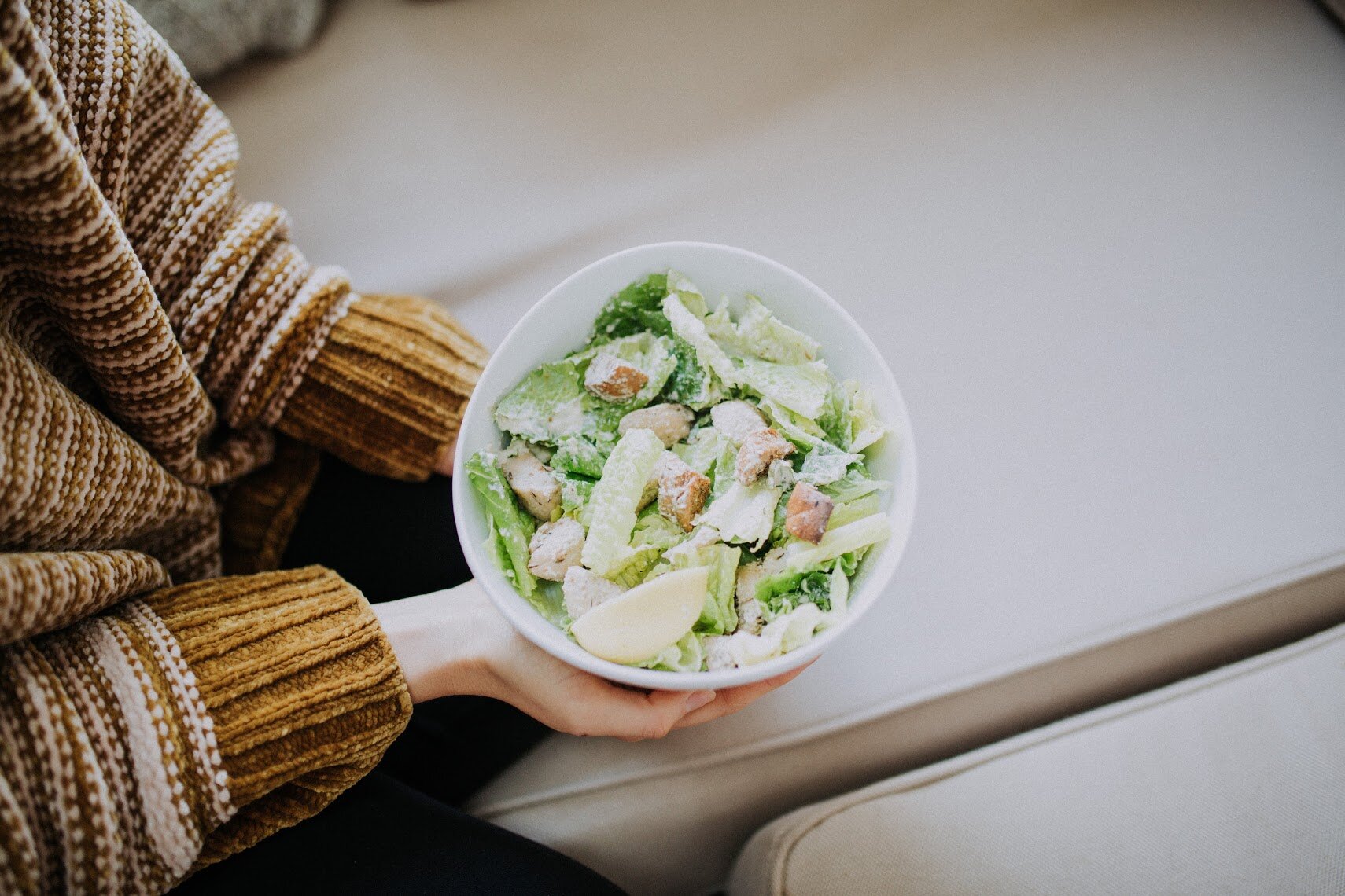 Vegan caesar salad