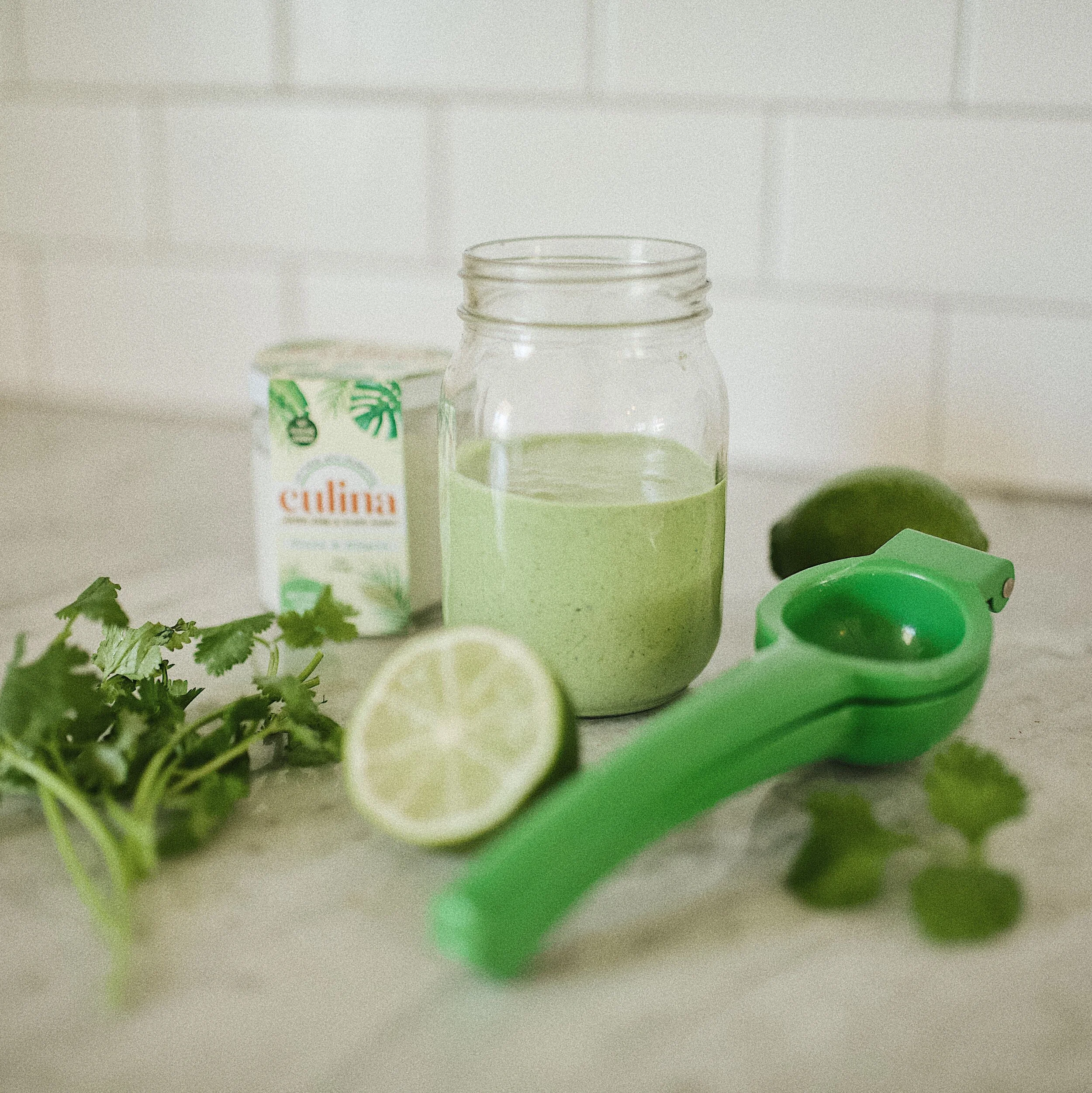 Creamy Cilantro Lime Dressing Df Blooming With Brie