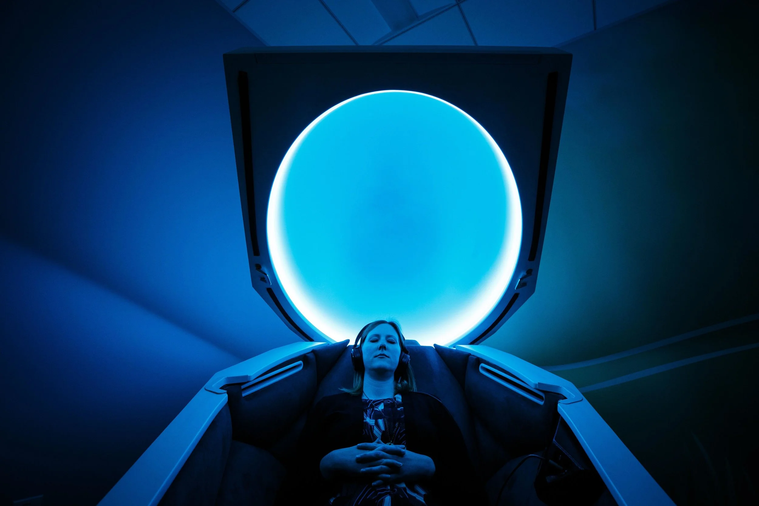 Somadome at Capitol Floats in Sacramento, Ca - “Integrating three healing modalities to facilitate meditation and ‘whole person’ alignment, the Somadome combines traditional color therapy with scientifically tested binaural beat technology, guided meditations and proprietary energy-healing microcrystalline tiles, curating an experience that is unique and profoundly restorative.”