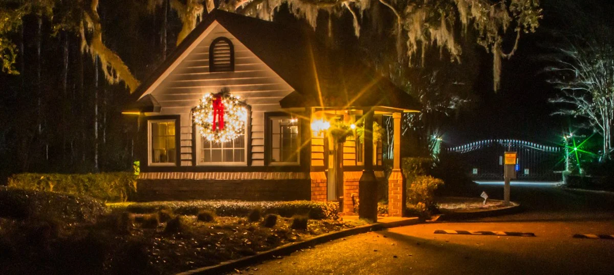 Gatehouse at Christmastime