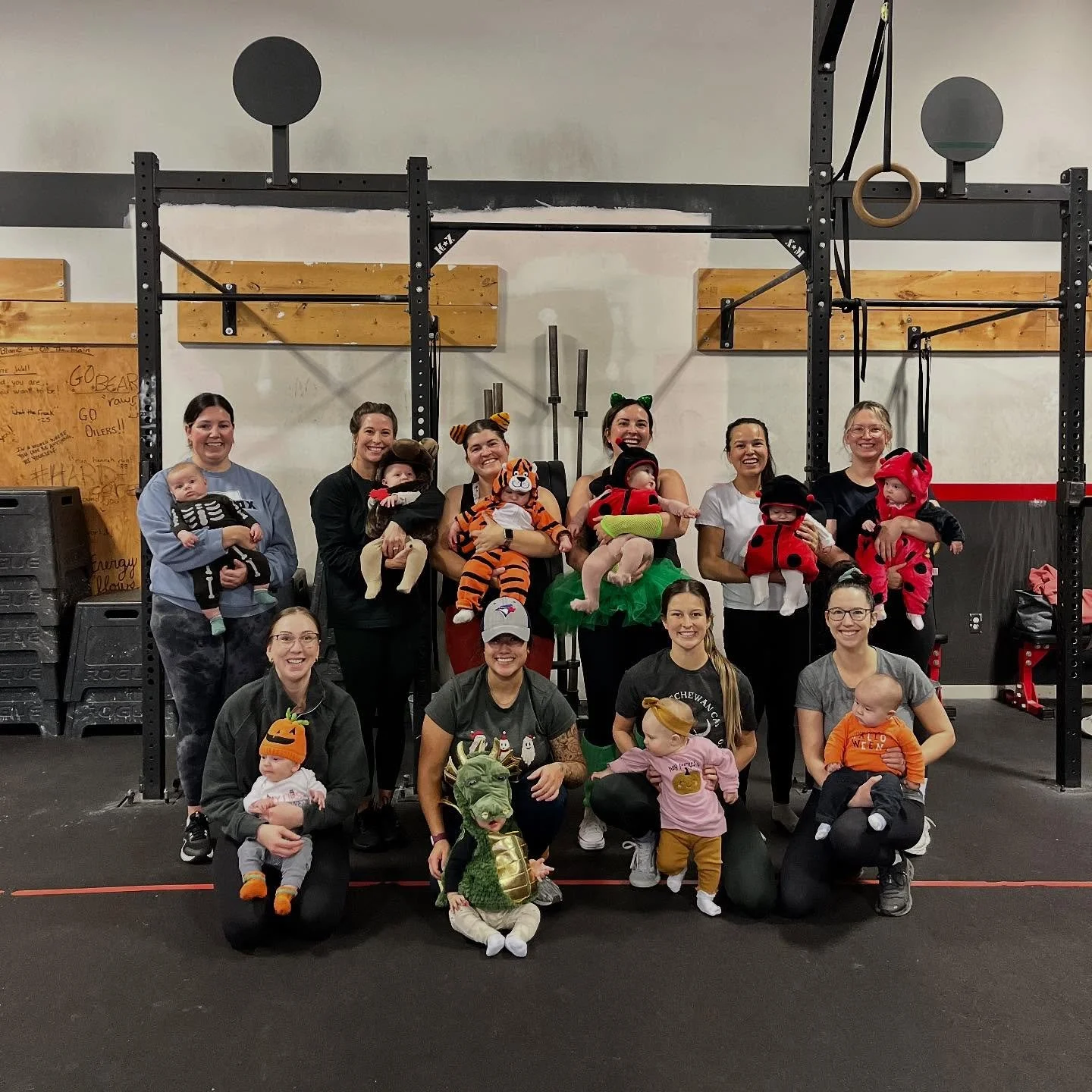 Happy Halloween from our Mom and Baby class! 🎃👻 #pureathletics