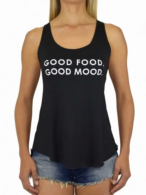 Good Food Good Mood Women´s Tank Top Black