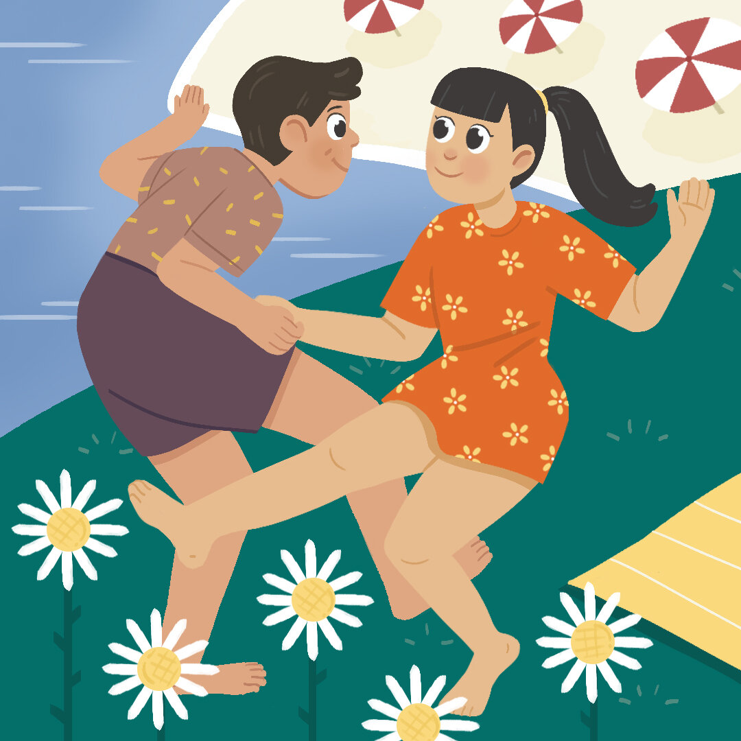 Dancing in the summer!