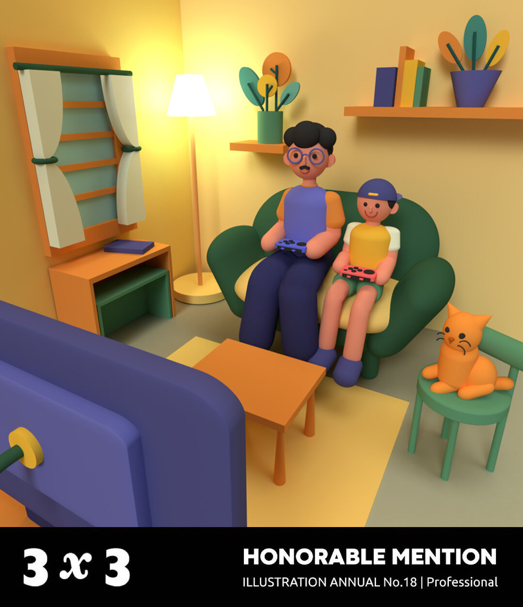 Screen Time Can Also be Family Time. It received honorable mention from 3x3 Magazine.