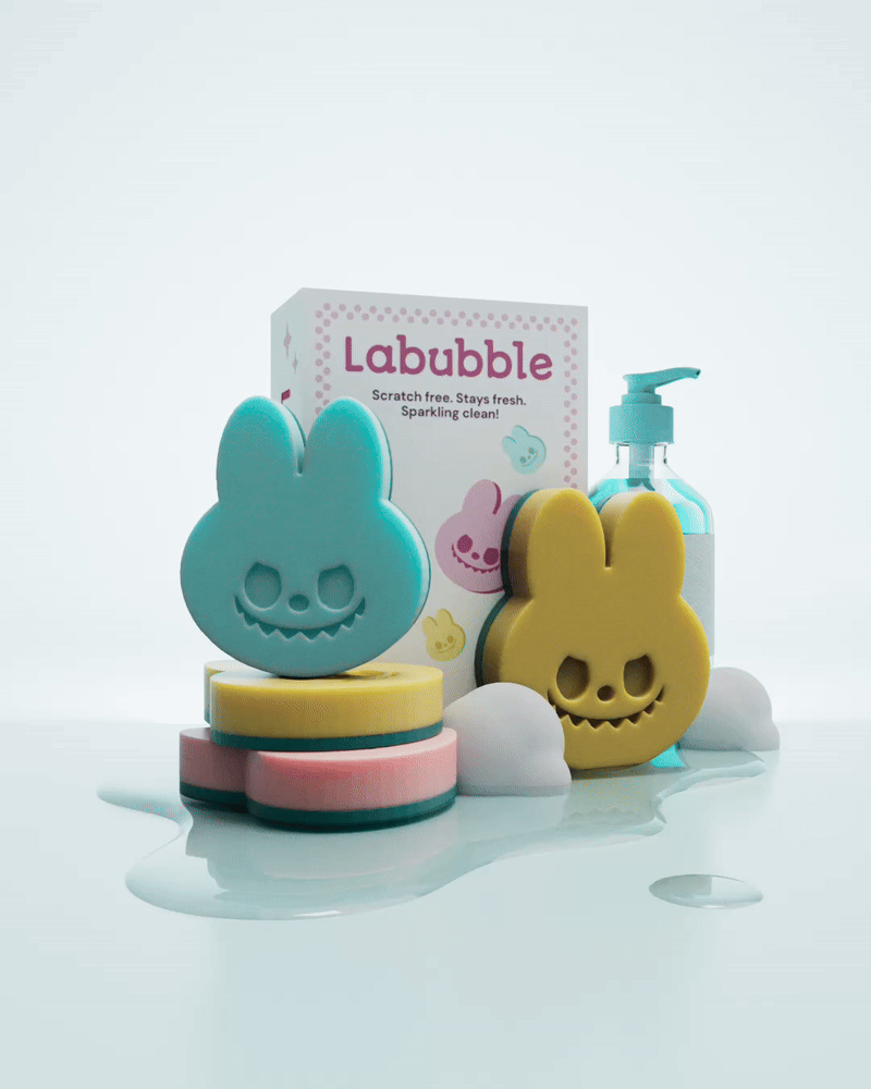 Scrub happy with Labubble