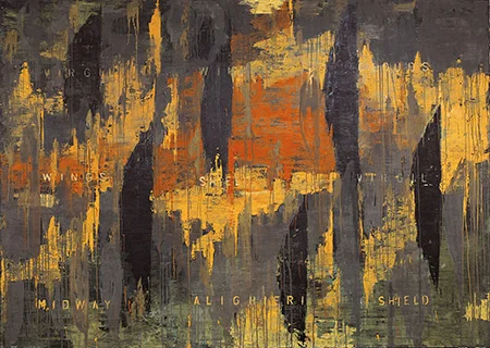 Poetic map I, 1993-1994, olie på lærred