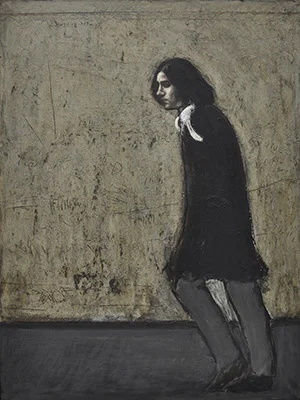 Gående mand IV. 1973. Olie på lærred. Kunsten - Aalborg