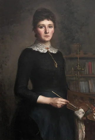 Ludovica Thornam: Selvportræt (1885)