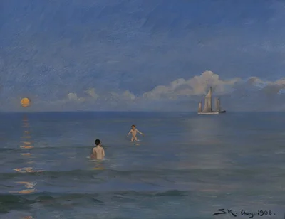 P.S. Krøyer: Badende drenge. 1908