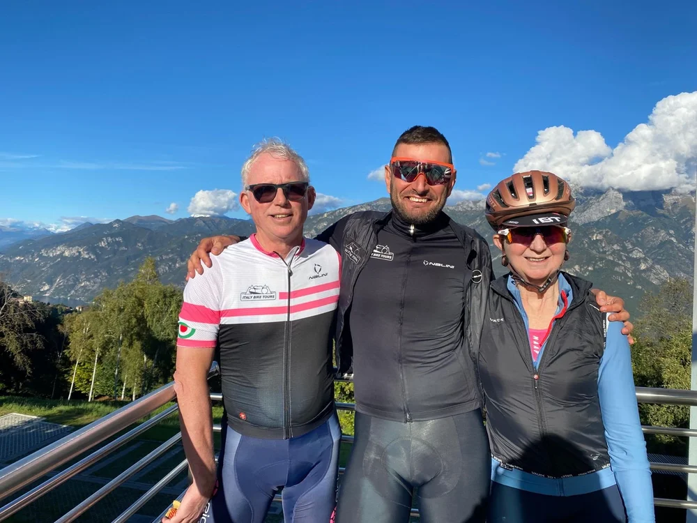 Lee during an Italy Bike Tours holiday
