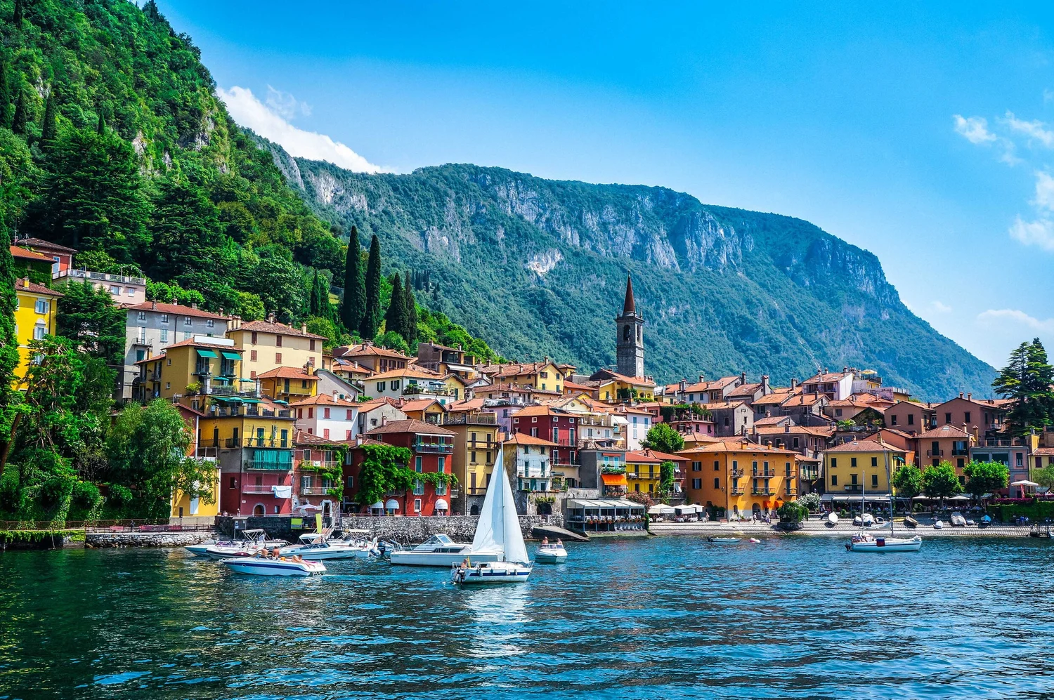 Italian lake landscape
