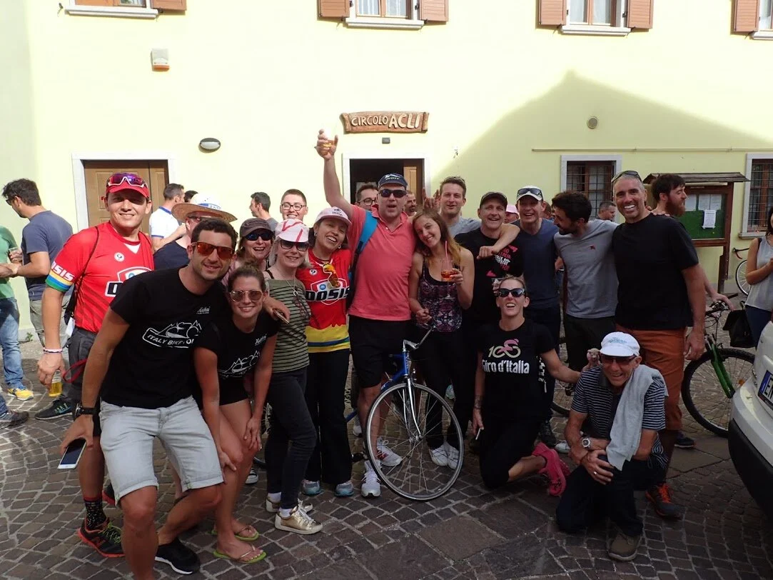 Cycling through the Prosecco hills