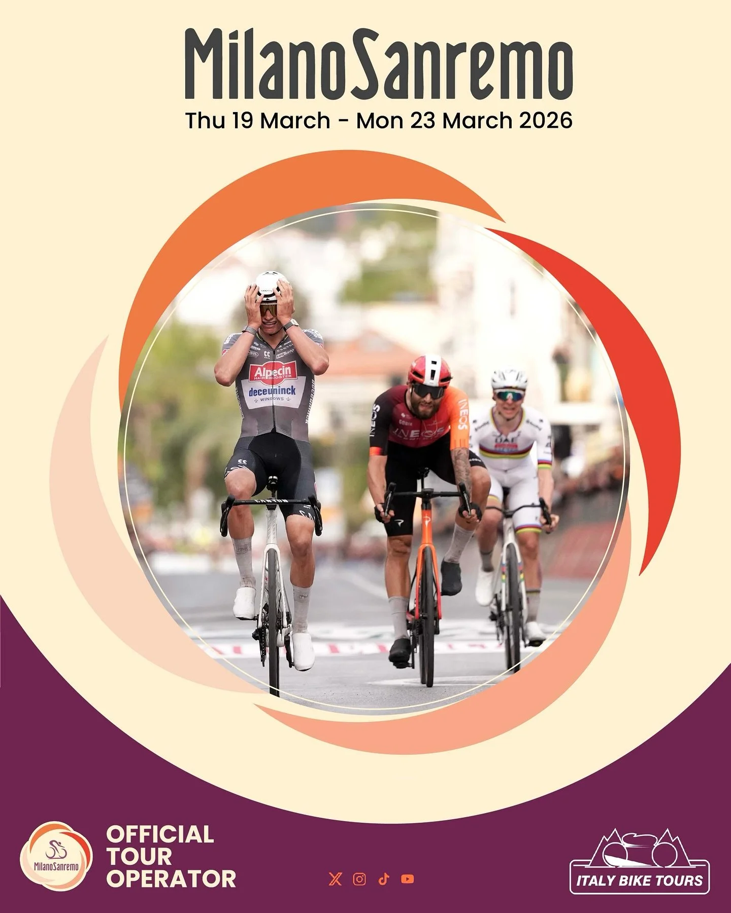 Experience the legendary &ldquo;Classicissima&rdquo; with IBT as you ride the iconic roads of the Milano&ndash;Sanremo. Over five unforgettable days, you&rsquo;ll climb the Cipressa, the Poggio, and the spectacular hills above the Ligurian coast. Enj