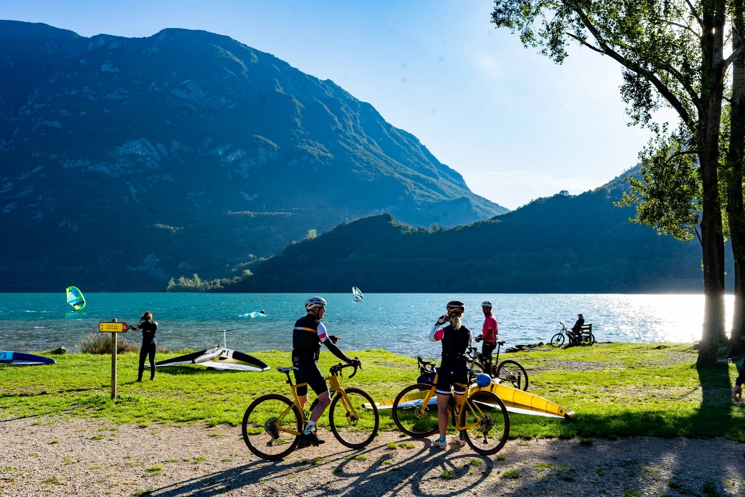 Map of the Munich to Milan cycling route from Germany through the Alps to Italy
