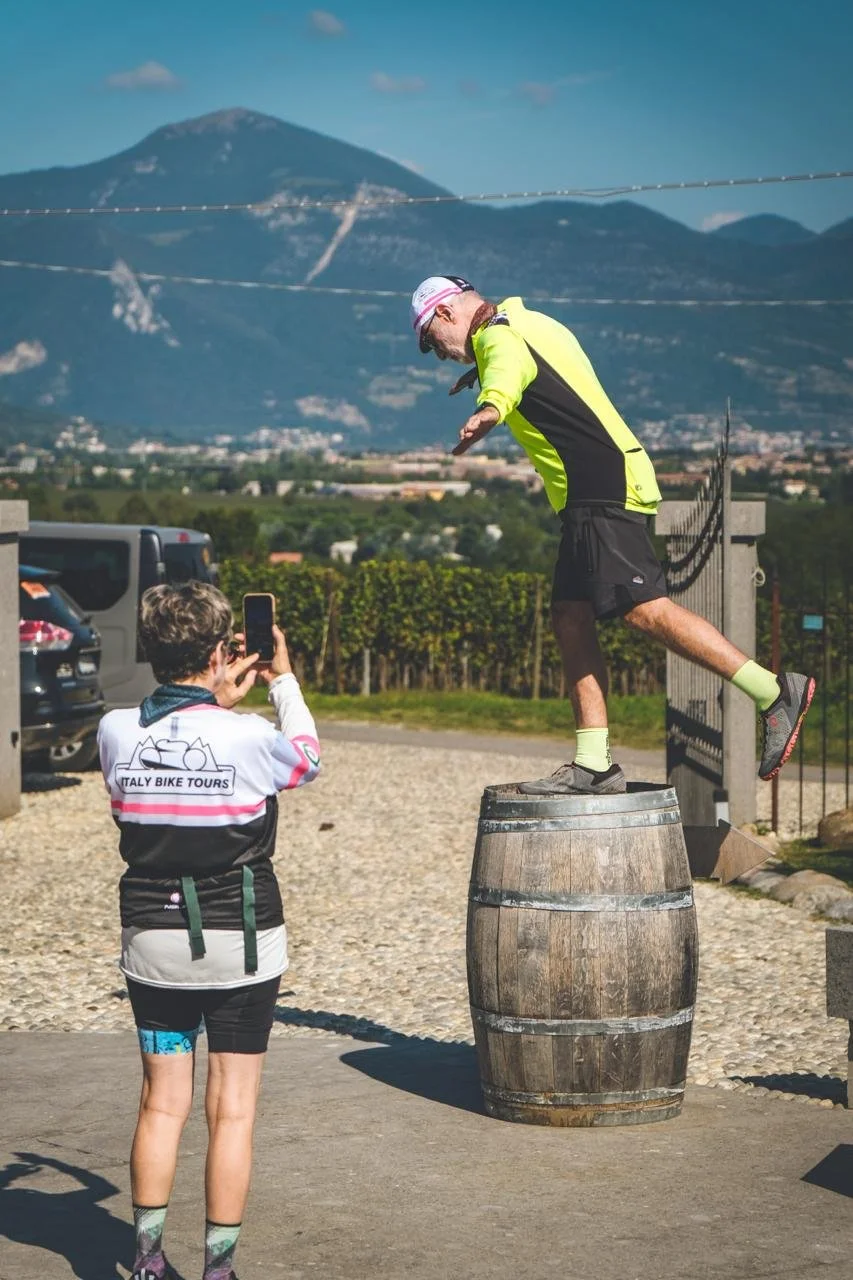 Craig during an Italy Bike Tours holiday