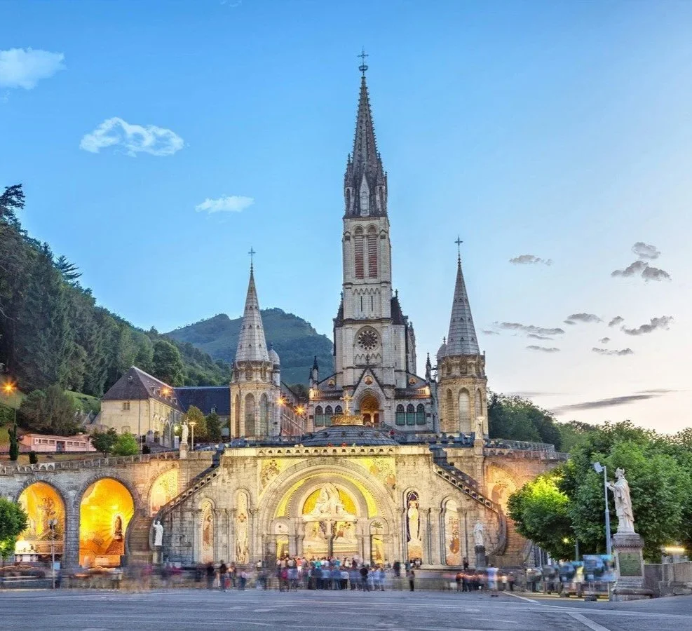 Sanctuary of Our Lady of Lourdes in the French Pyrenees