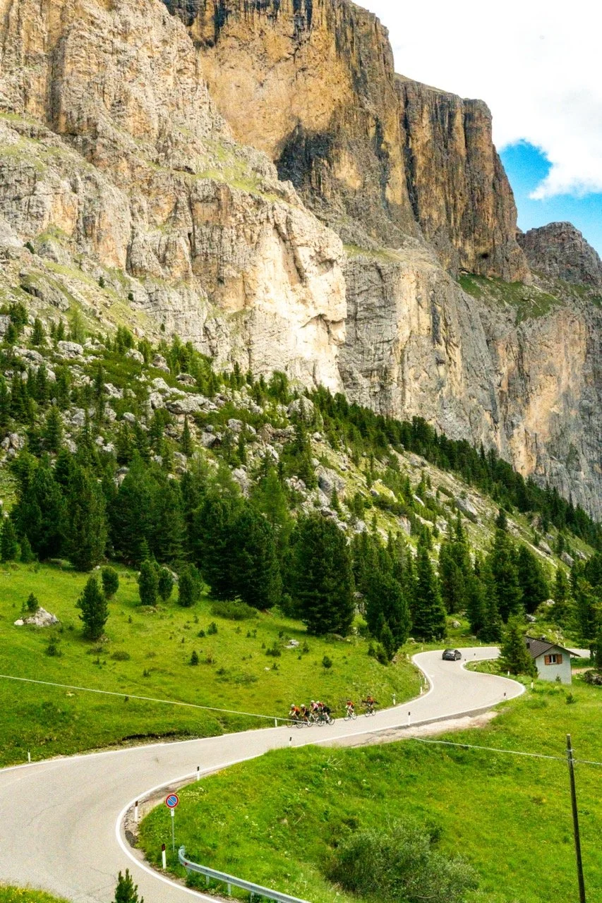 Custom cycling tour in the Dolomites