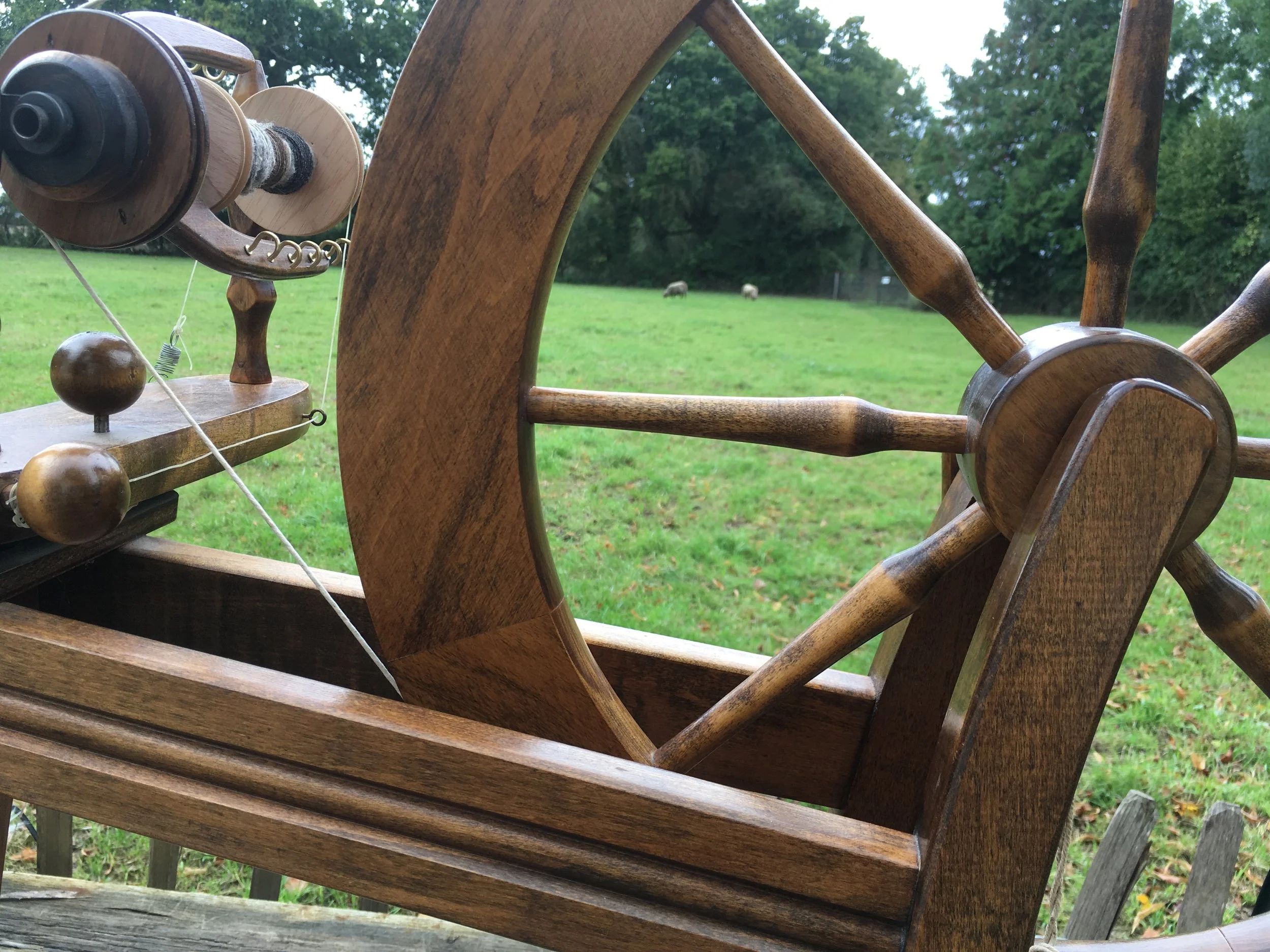  the wheel with ewes in the background 