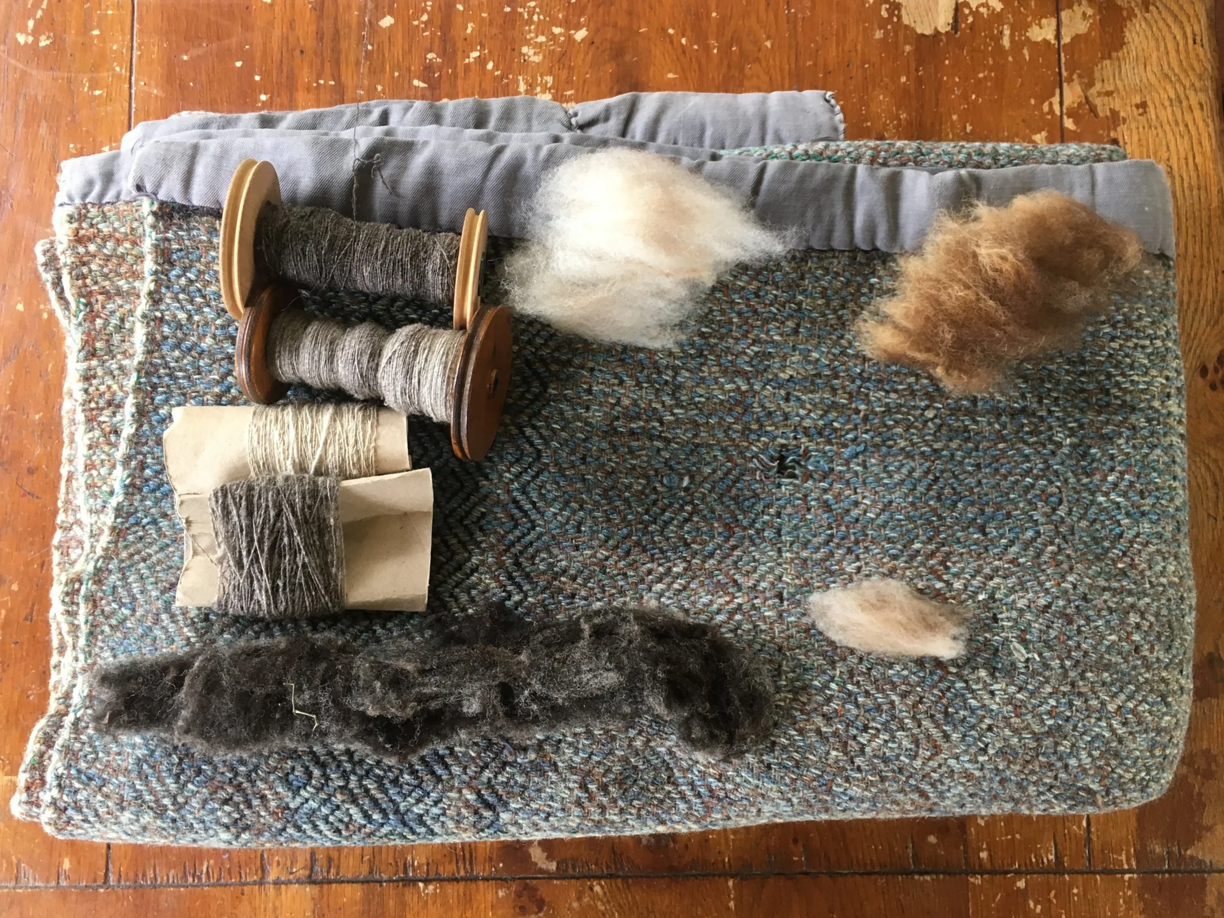  fibres selected for re-weaving 
