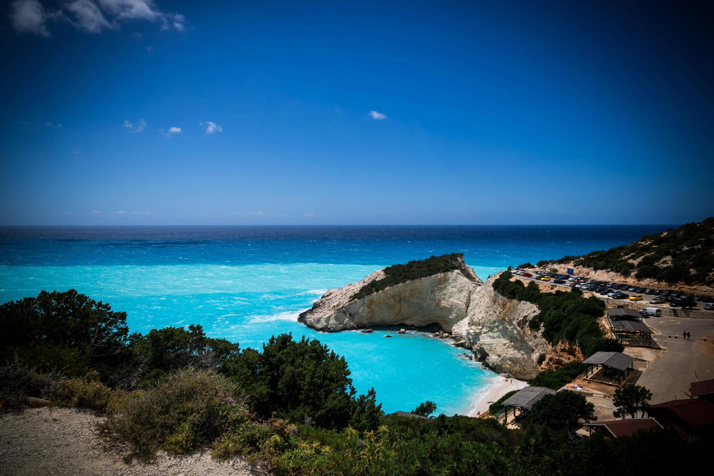  The turquoise waters of Lefkada are mesmerizing to look at and refreshingly beautiful to swim in.  