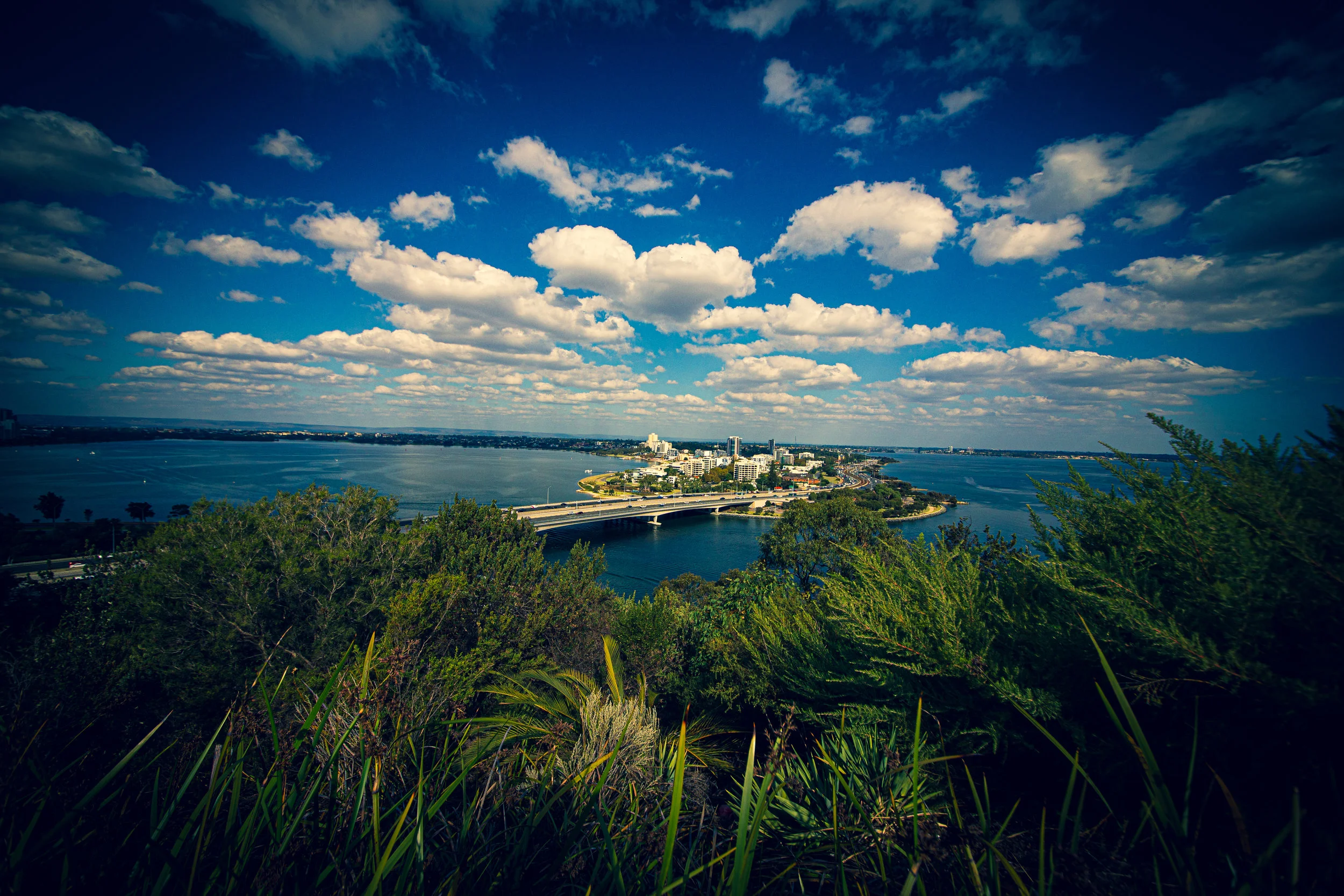  Perth - A very green city surrounded by beautiful beaches.  