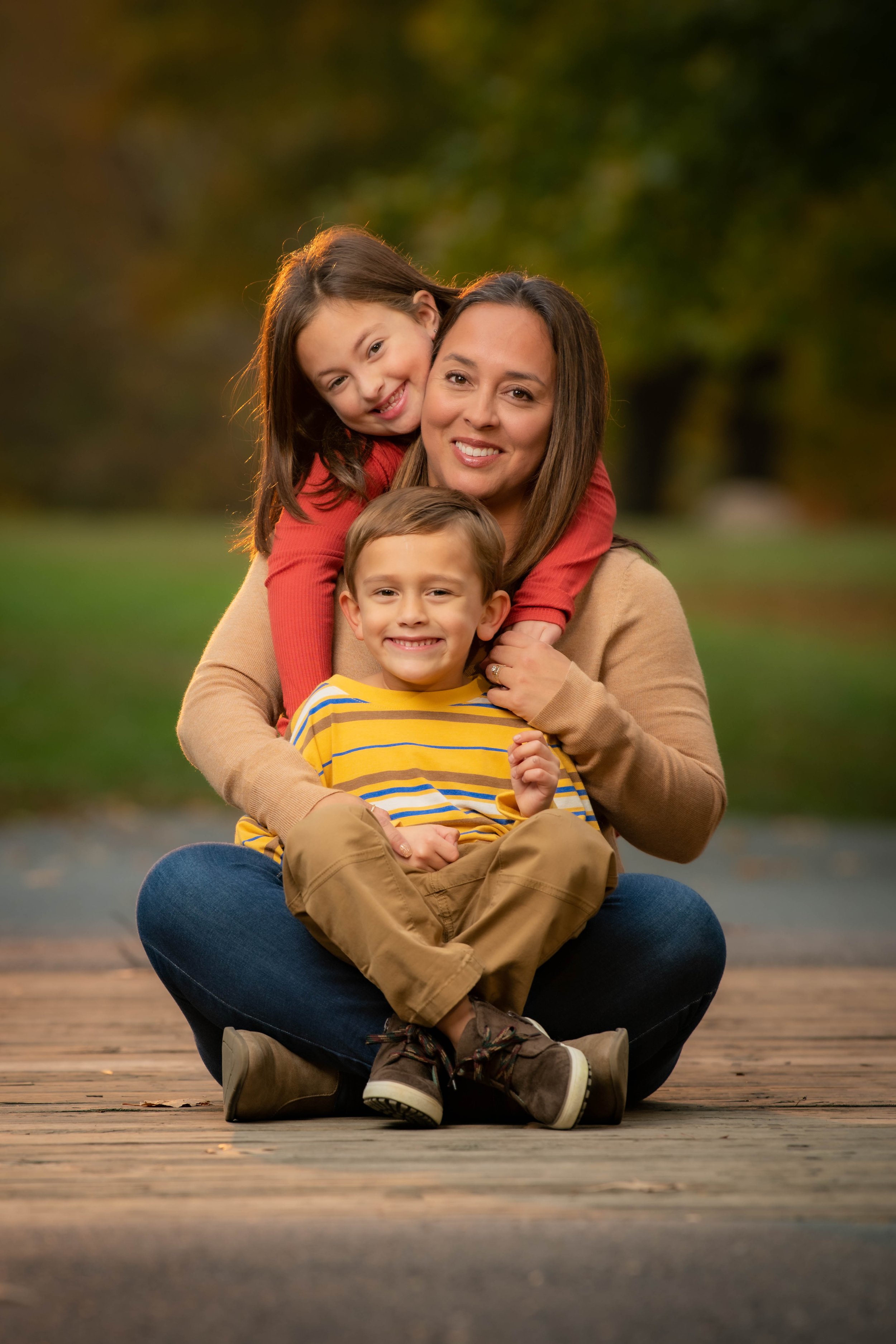 Abby and children
