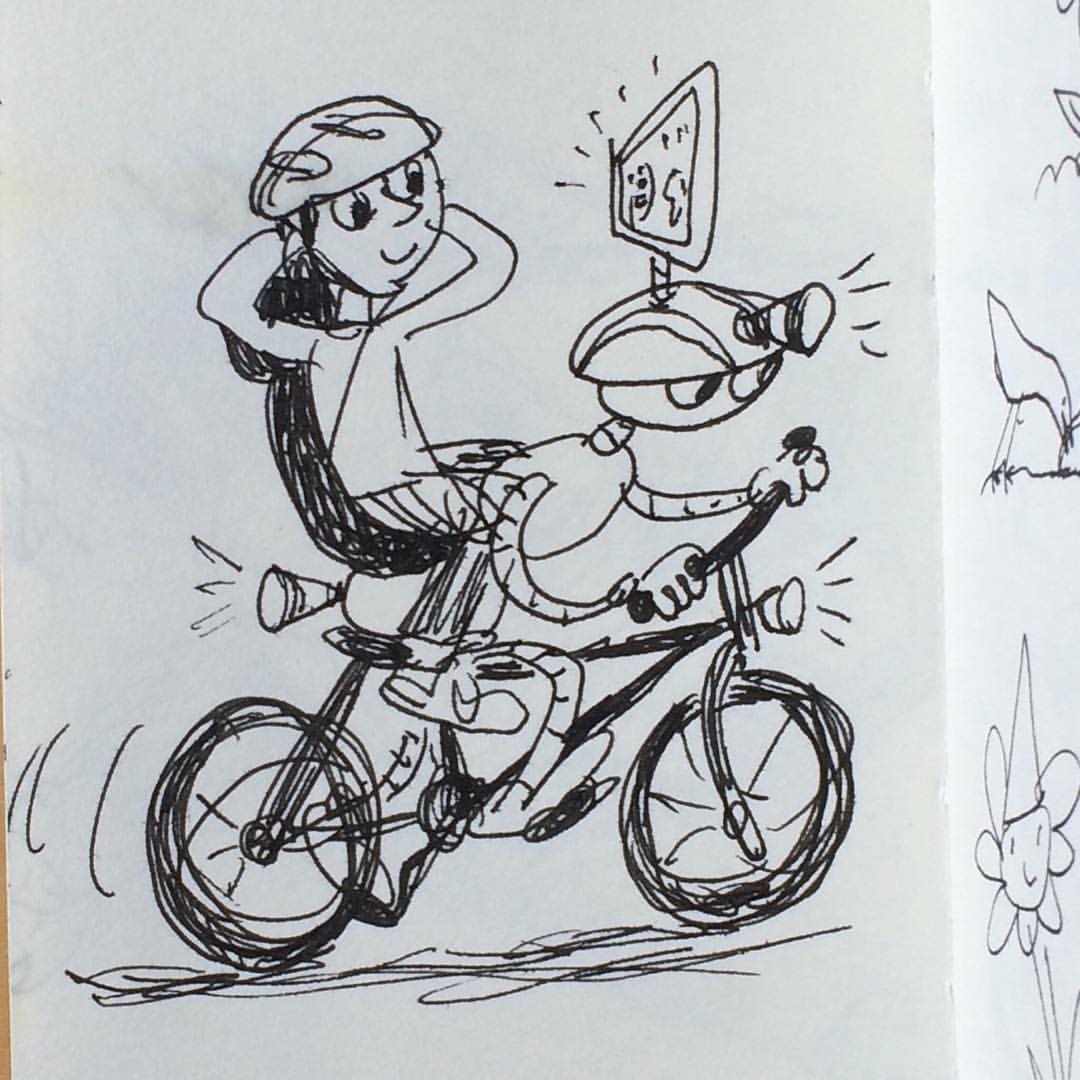 The Bike-Riding Robot
