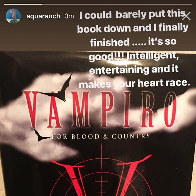 Thanks @aquaranch 🤘🏼🦇 #bookreview #readit #vampires #vampirebooks