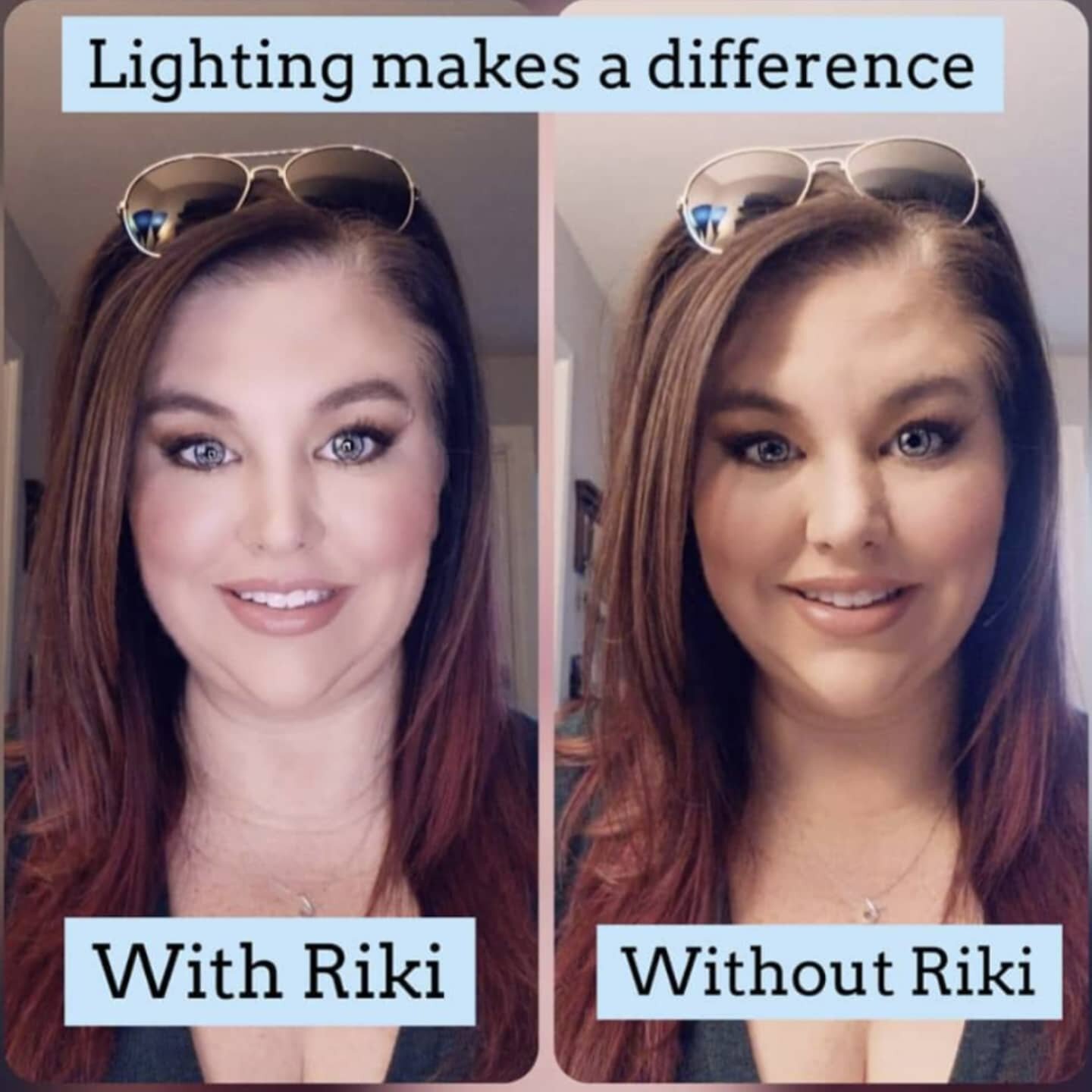 All the girls I know are in love with Riki!  Good lighting is the true game changer! I will let this photo speak for itself! 😍🤩⁣
⁣
Riki is launching a BRAND NEW mirror tomorrow at 3pm and it's going to be BIG! Perfect mirror for traveling and keepi