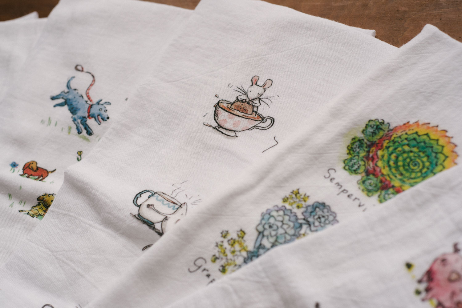 Bumbles Dry Goods Products Painted Cloth
