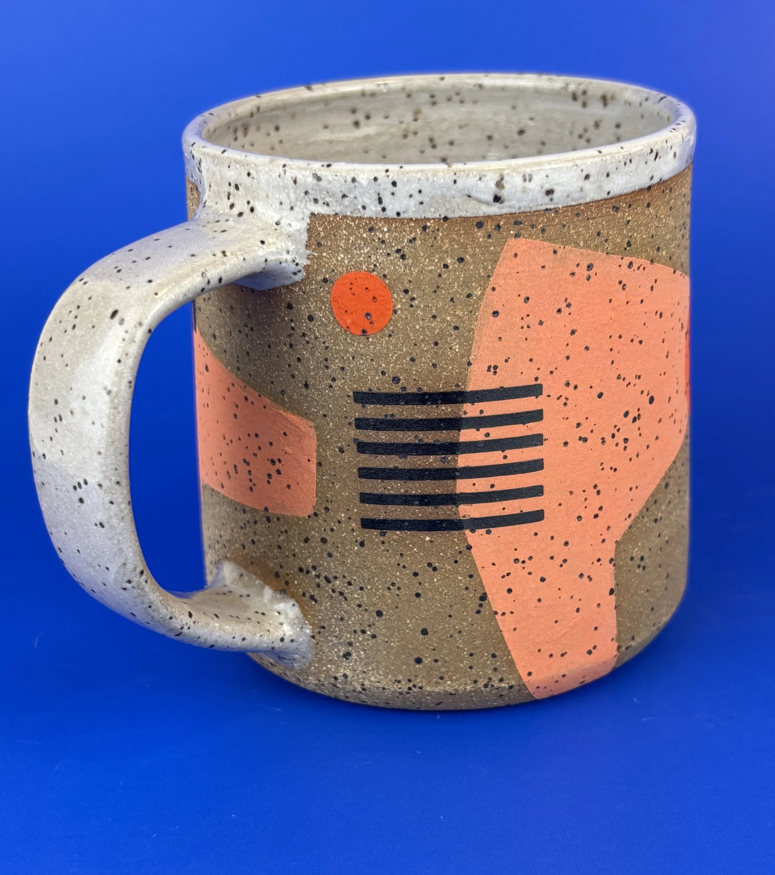Bottoms Up Mug in Pink and Orange