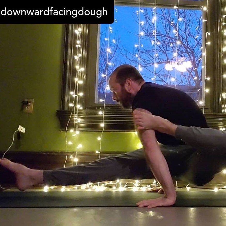 Asher teaches Thursdays 7:30pm!  Posted @withregram &bull; @downwardfacingdough I've been thinking a lot recently about the difference between a yoga asana practice, which we generally think of as a sequence of poses connected by the breath and perfo